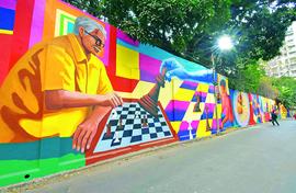 Kolkata street as a canvas of everyday things in life 