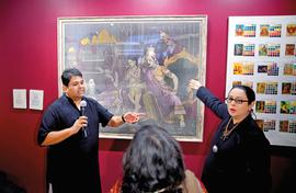 Weaving a Raja Ravi Verma painting into a saree  