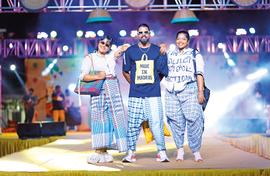 The lungi is redesigned with inspiration from the street